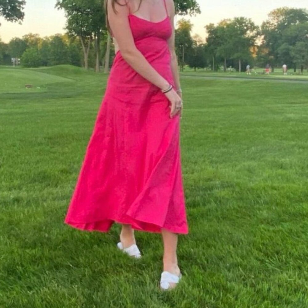 Free People Pink Midi Dress